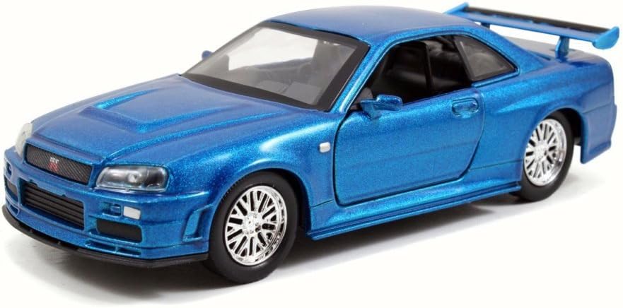 1/32 - Nissan Skyline R34 GT-R Fast&Furious – Bleu Métallisé