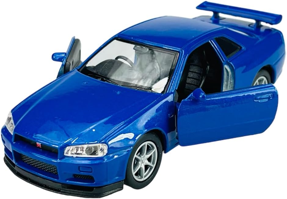 1/34 Welly - Nissan Skyline R34 GTR - Bleue