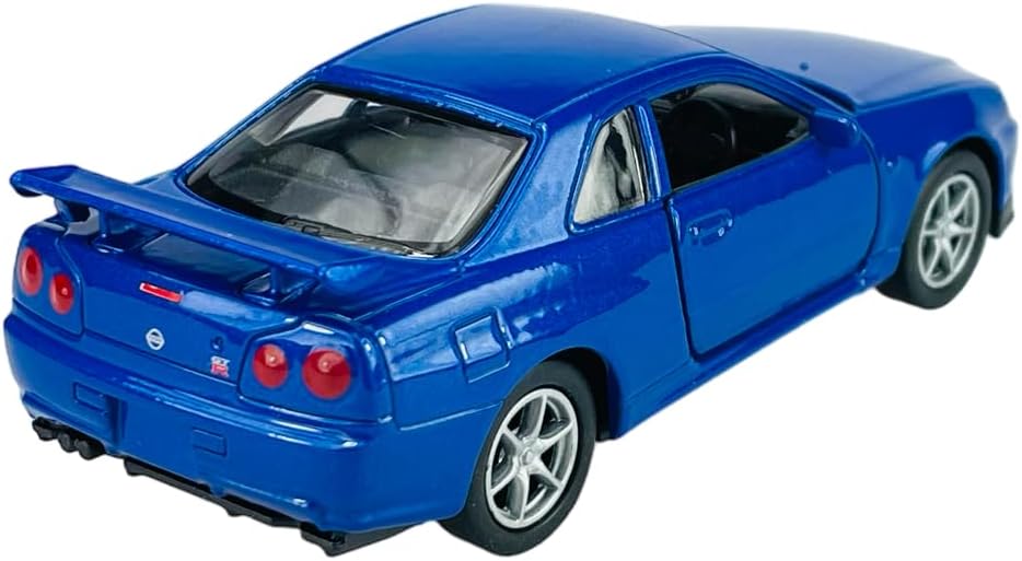 1/34 Welly - Nissan Skyline R34 GTR - Bleue