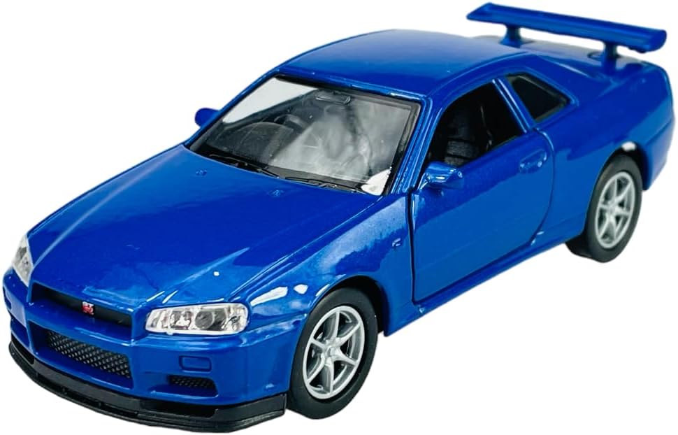 1/34 Welly - Nissan Skyline R34 GTR - Bleue