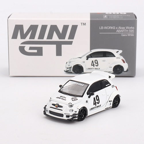 1/64 Mini GT - Fiat 595 ABARTH #49 LB-WORKS X ABAS WORKS 2024