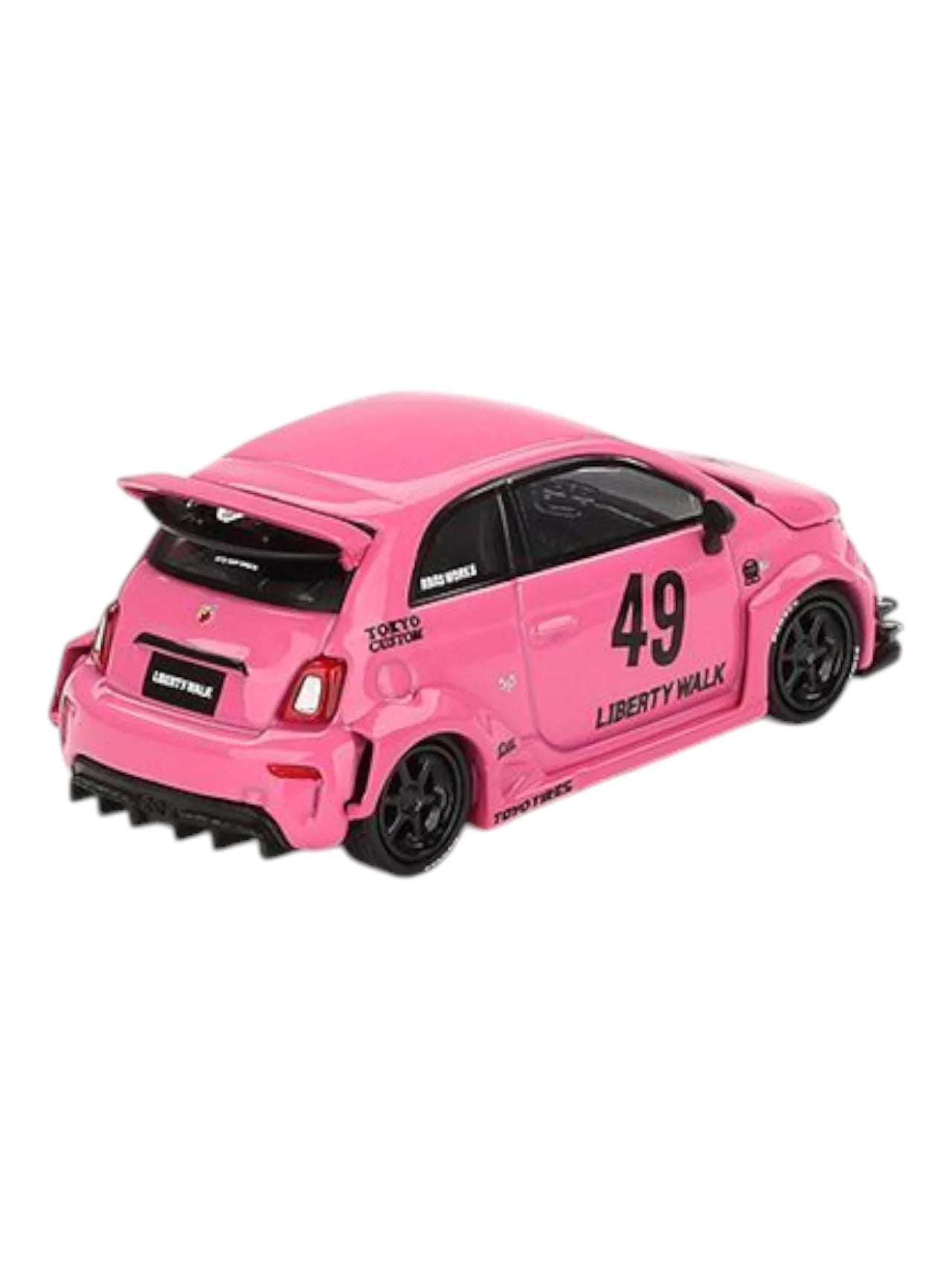 1/64 Mini GT - Fiat 595 ABARTH #49 LB-WORKS X ABAS WORKS 2024 Rose