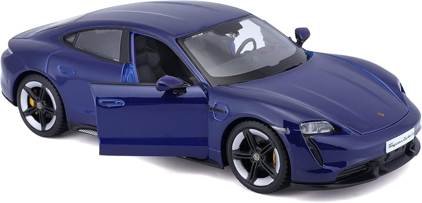 1/24 Bburago Porsche Taycan Turbo S Bleue