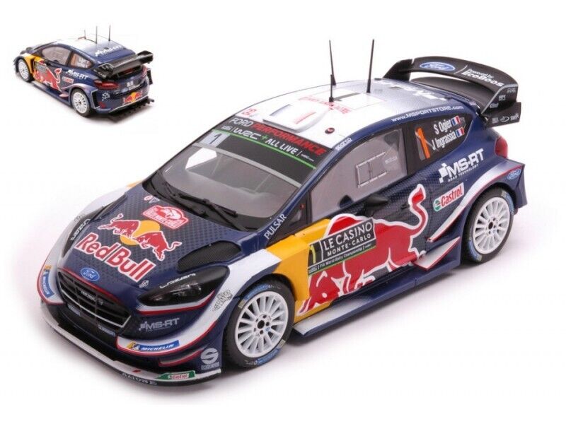 1/24 Ford Fiesta WRC #1 Ogier/Ingrassia Equipe MS SPORT Red Bull Rallye Monte-Carlo 2018
