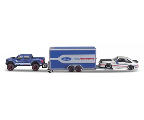 1/64 Maisto Team Hauler - Ford F150 Raptor avec Remorque + Ford SVT Cobra