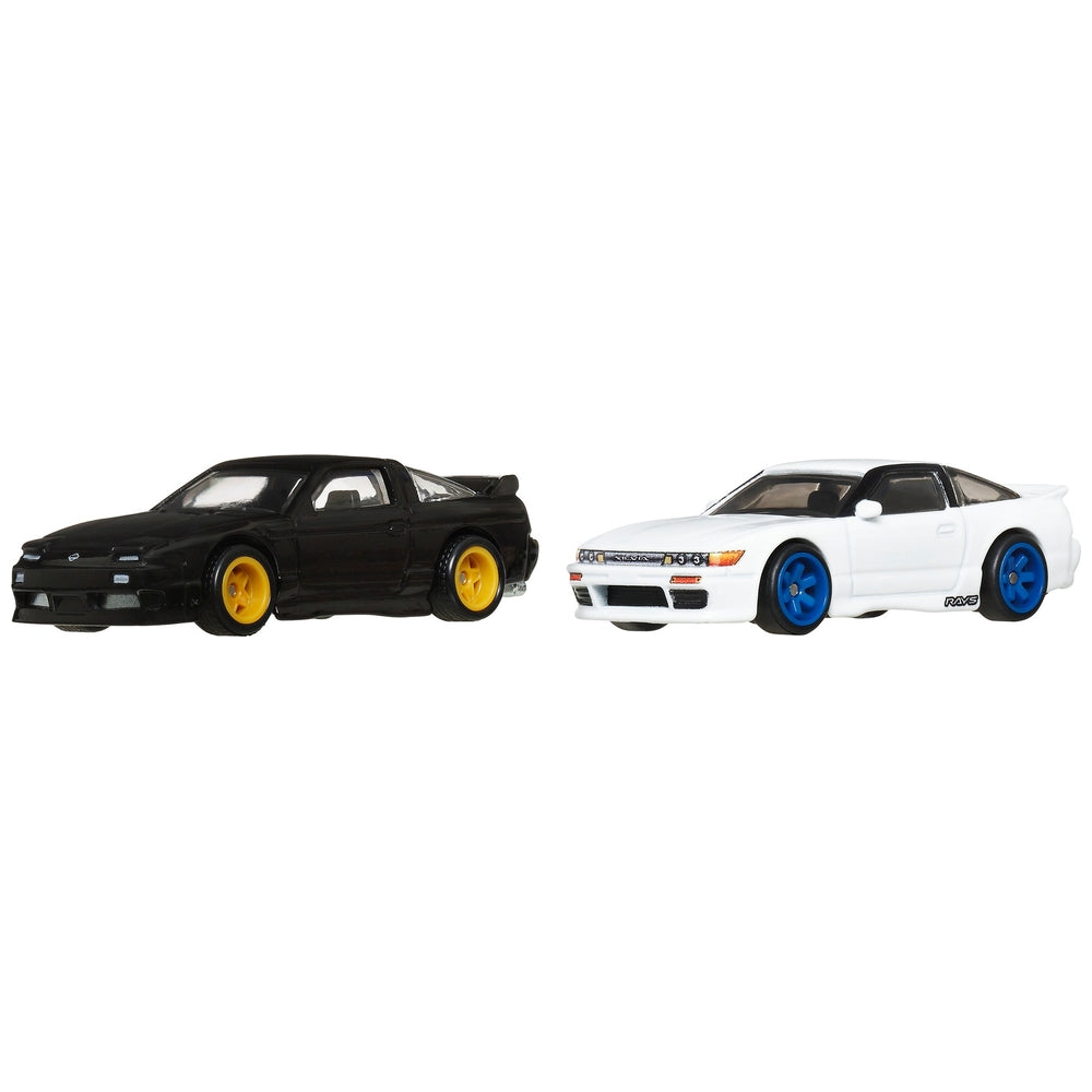 1/64- Hot Wheels Premium - Pack Duo Nissan Sileighty + Nissan 180SX Type X
