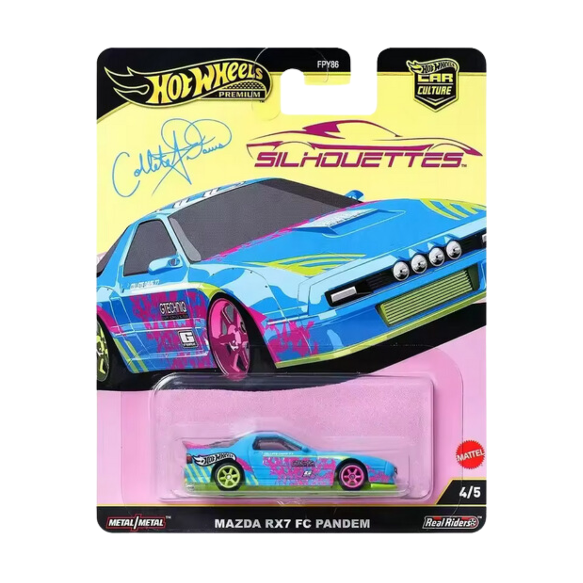 1/64 Hot Wheels Premium Silhouette - Mazda RX-7 FC Pandem