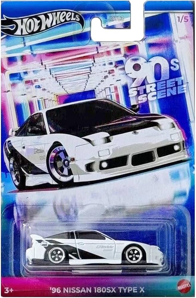 1/64 Hot Wheels 90s Street Scene - Nissan 180SX Type X (1996)