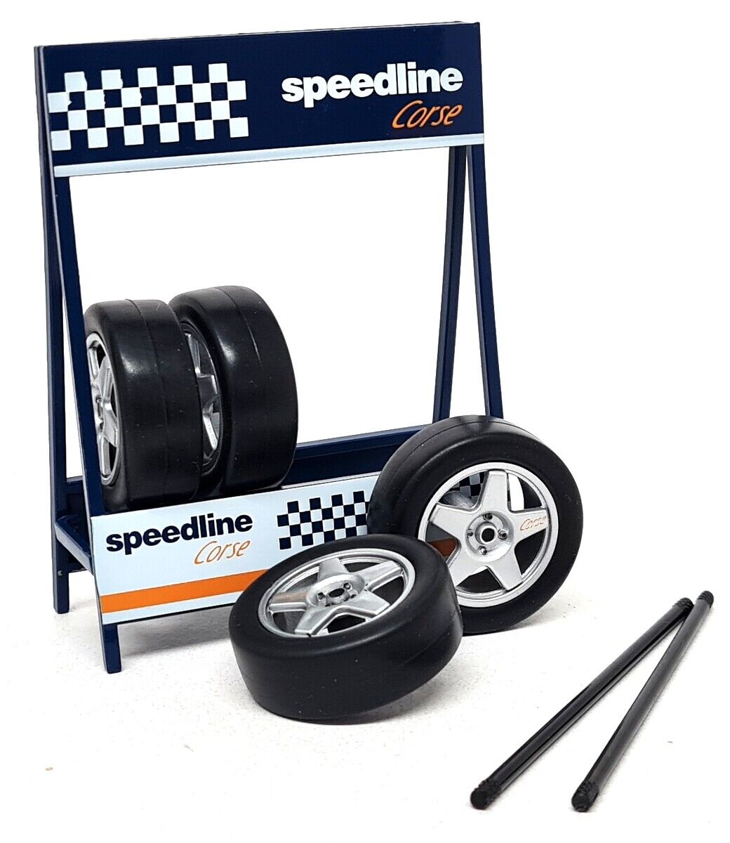 1/18 IXO Jeu de 4 Roues Speedline Corse