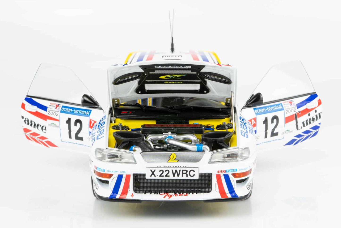 1/18 Sunstar - Subaru S6 WRC Rallye 2002 Mémorial de Jim Clark