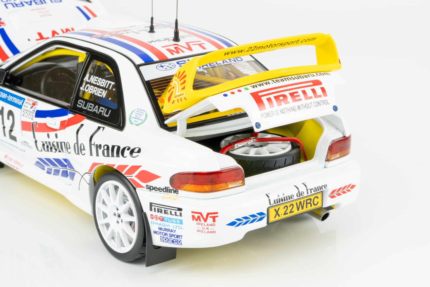 1/18 Sunstar - Subaru S6 WRC Rallye 2002 Mémorial de Jim Clark