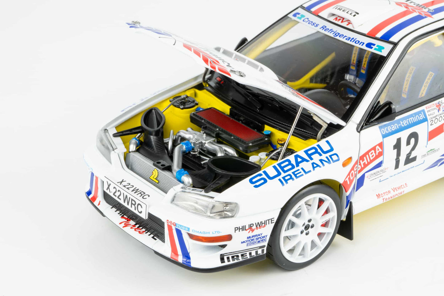1/18 Sunstar - Subaru S6 WRC Rallye 2002 Mémorial de Jim Clark