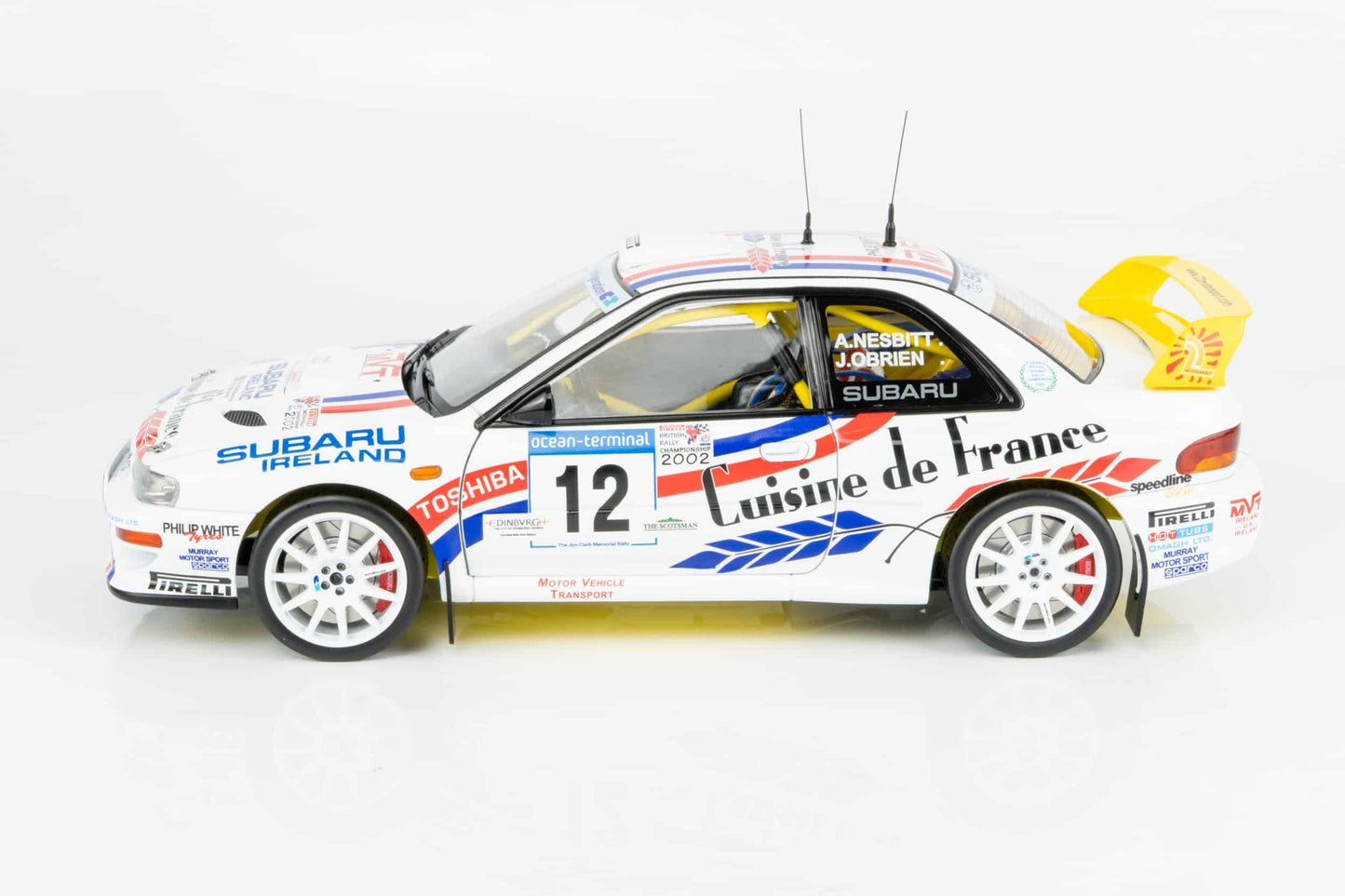 1/18 Sunstar - Subaru S6 WRC Rallye 2002 Mémorial de Jim Clark