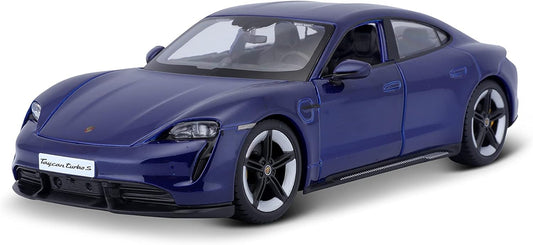 1/24 Bburago Porsche Taycan Turbo S Bleue