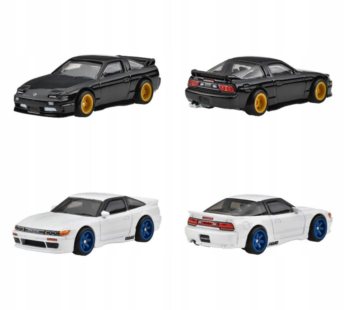 1/64- Hot Wheels Premium - Pack Duo Nissan Sileighty + Nissan 180SX Type X