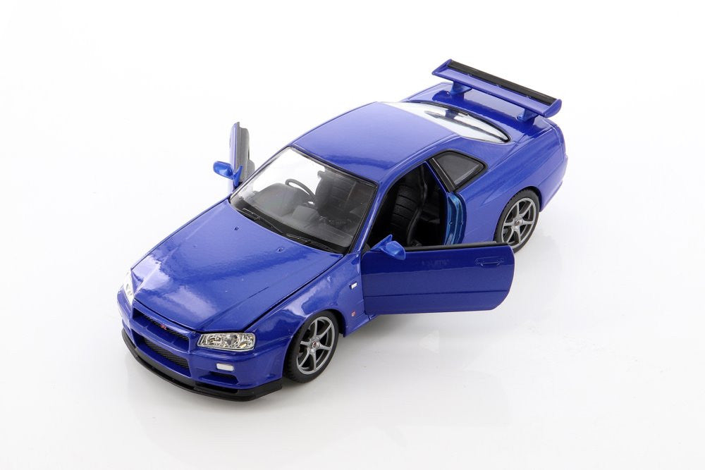 1/24  Nissan Skyline GTR R-34 Bleue