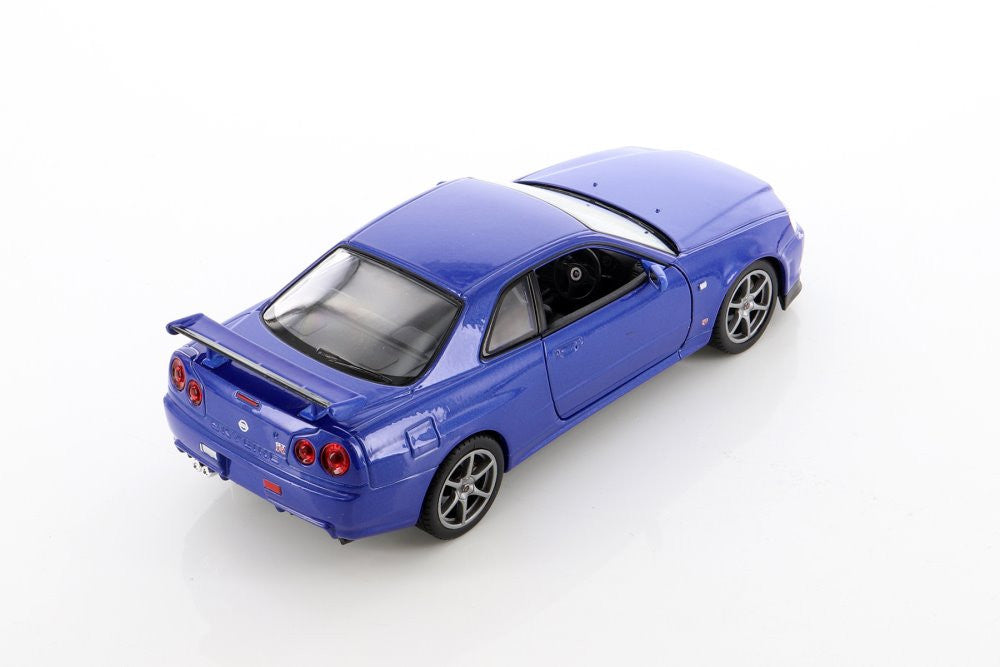 1/24  Nissan Skyline GTR R-34 Bleue