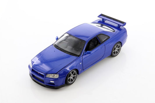 1/24  Nissan Skyline GTR R-34 Bleue
