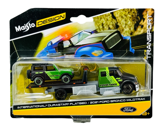 1/64 Maisto Team Hauler - International Durastar + Ford Bronco "Toyo Tires"