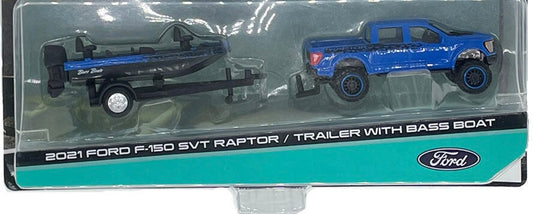 1/64 Maisto - Ford F-150 SVT Raptor 2021 + Remorque avec "Bass Boat"
